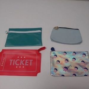 4 makeup bags